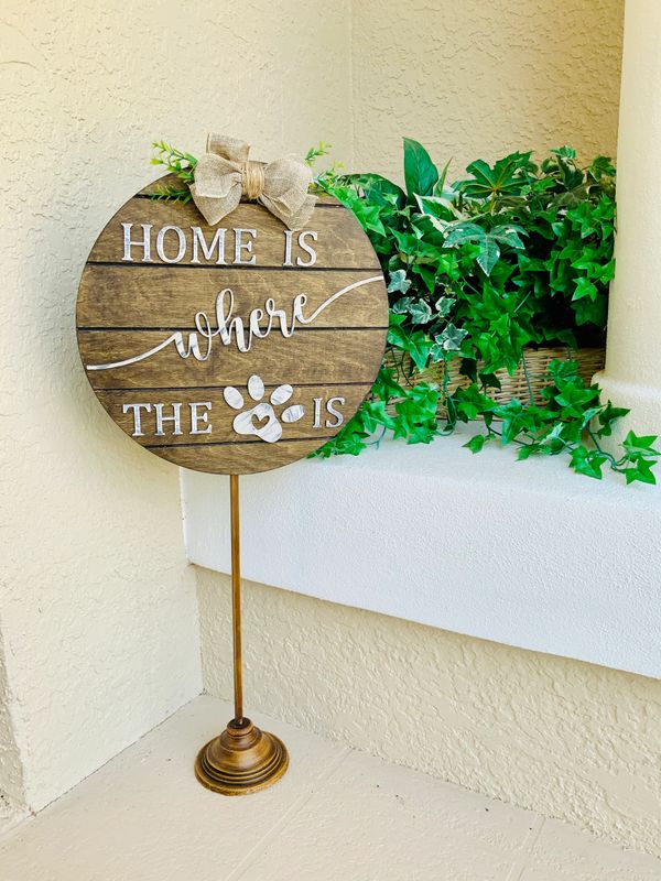 Dog Wood Sign