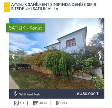 Ayvalık Sahilkent Villa