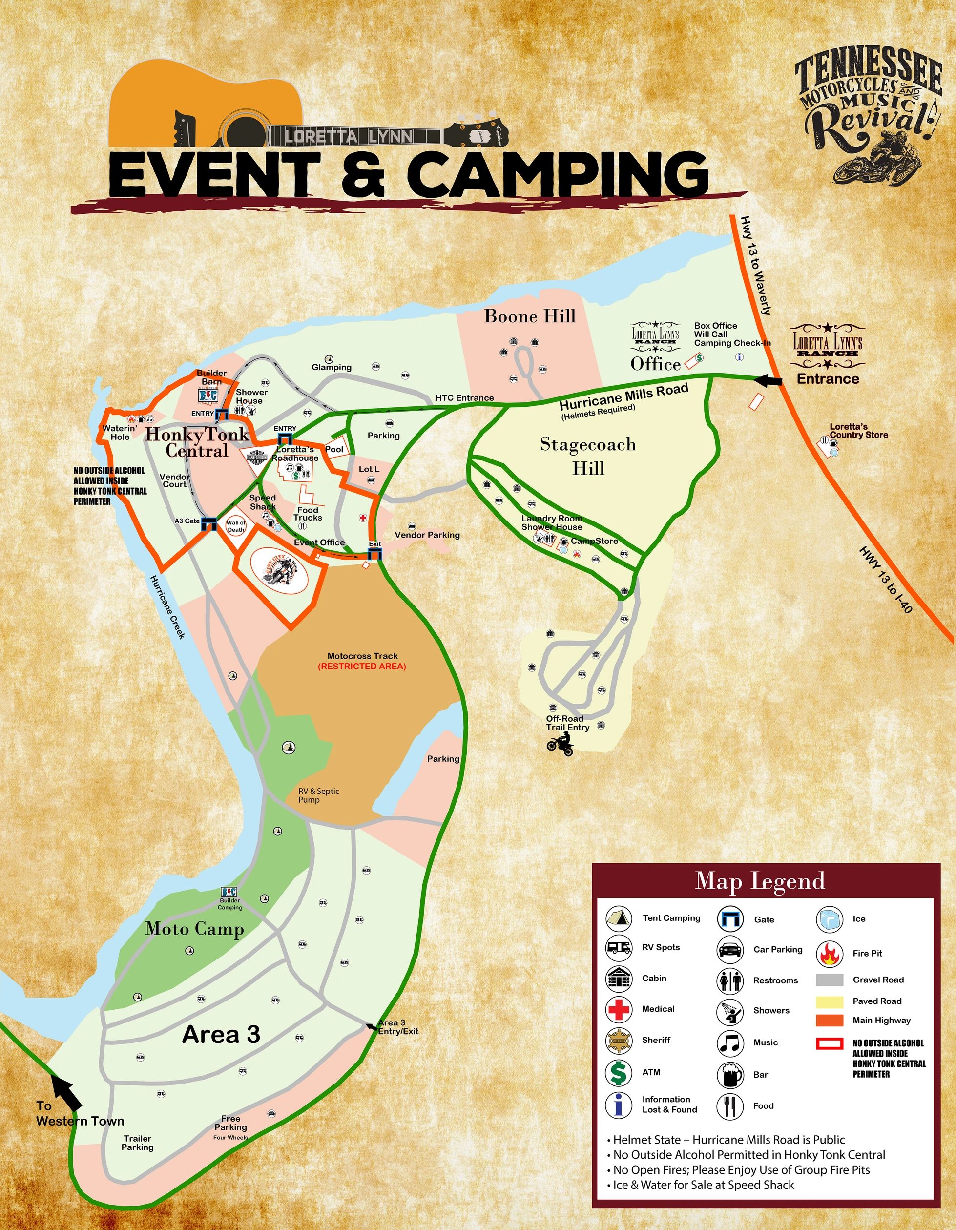 Hurricane Mills Tn Map Directions/Maps