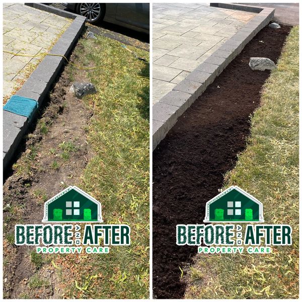 Before and After Property Care Garden shaping