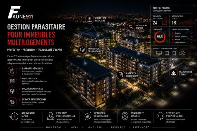 FAUNE 911 - GESTION PARASITAIRE POUR IMMEUBLES MULTILOGEMENTS À MONTRÉAL
