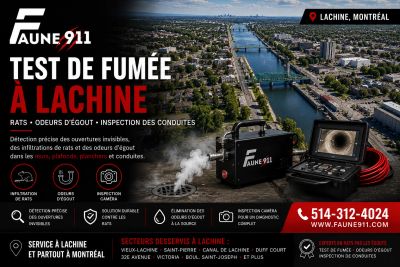Test de fumée à Lachine | Rats, odeurs d'égout et inspection