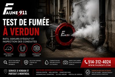 Test de fumée à Verdun | Rats, odeurs d'égout