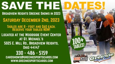 Daryl Ruiter at the Great Lakes Collectors Convention presented by Greenie  Sports Cards April 2023 