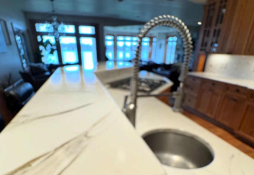 LBV Epoxy surface applied over granite.