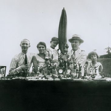 The 1st generation of Evelyn Hill Inc. at the Statue of Liberty on Liberty Island, New York City.