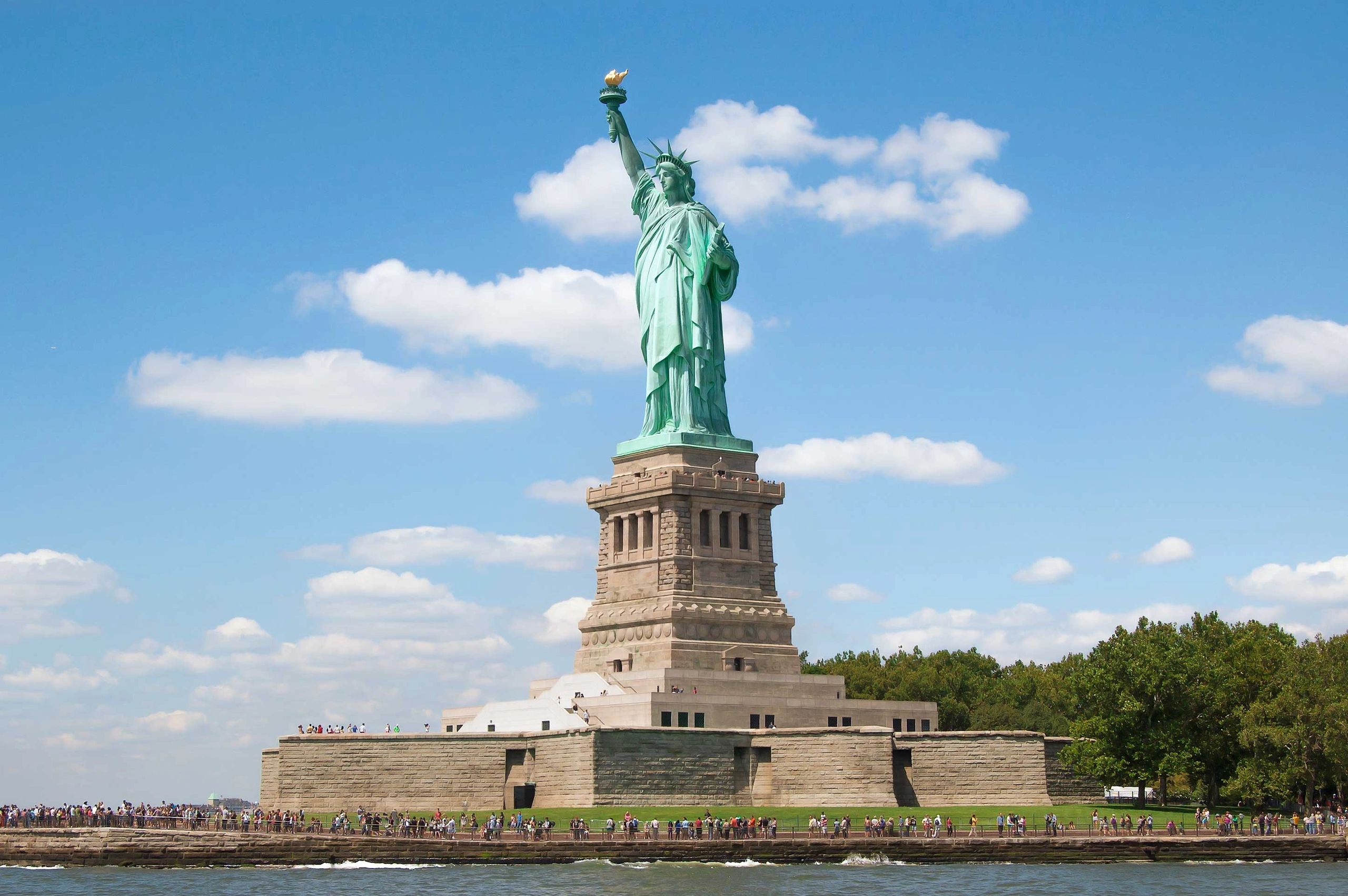 Statue of Liberty on Liberty Island.