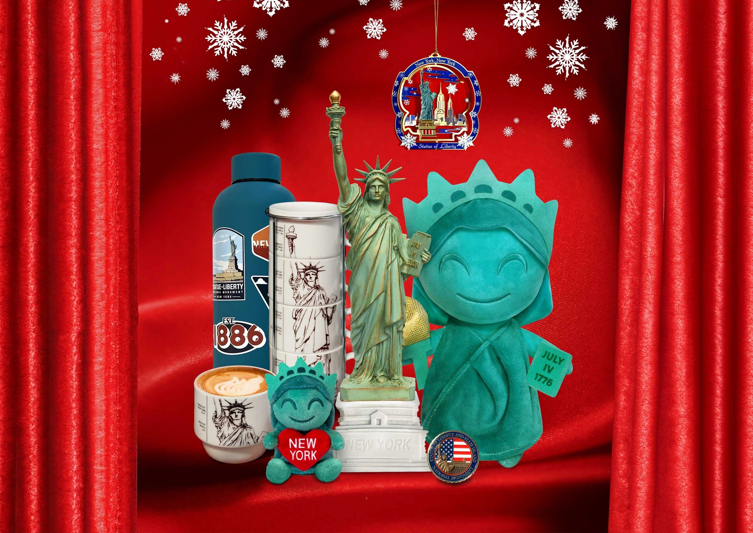 Statue of Liberty's selection of Holiday Gifts.