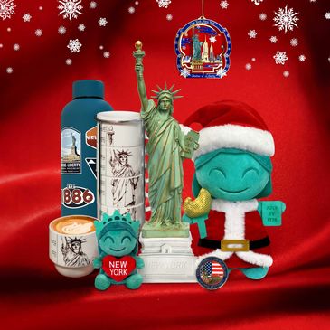 Holiday Gifts sold at the Statue of Liberty gift store and Ellis Island Gift Shop.
