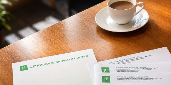 Letterheaded stationery from Harrogate probate specialists LP Probate Service Ltd