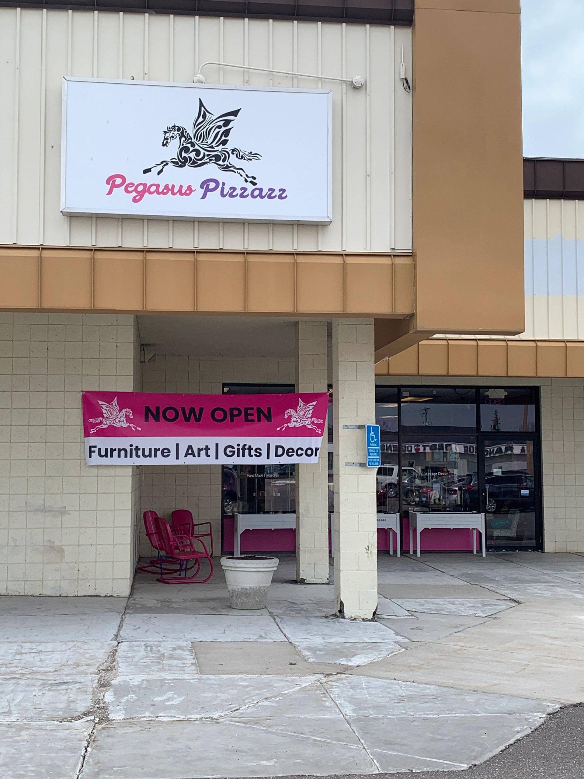 Pegasus Pizzazz Store Front. 