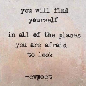 go within yourself