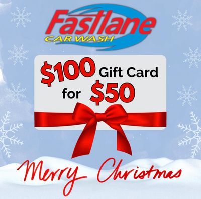 Fastlane Car Wash Gift Card Merry Christmas