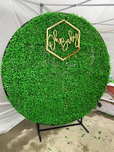 Greenery wall backdrop