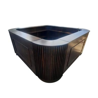 Bar de madera color negro 360 grados