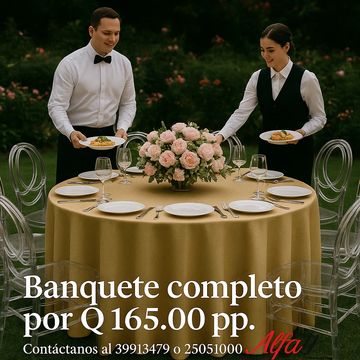Montaje de Mobiiario completo para bodas o fiestas de quinceaños con cristaleria