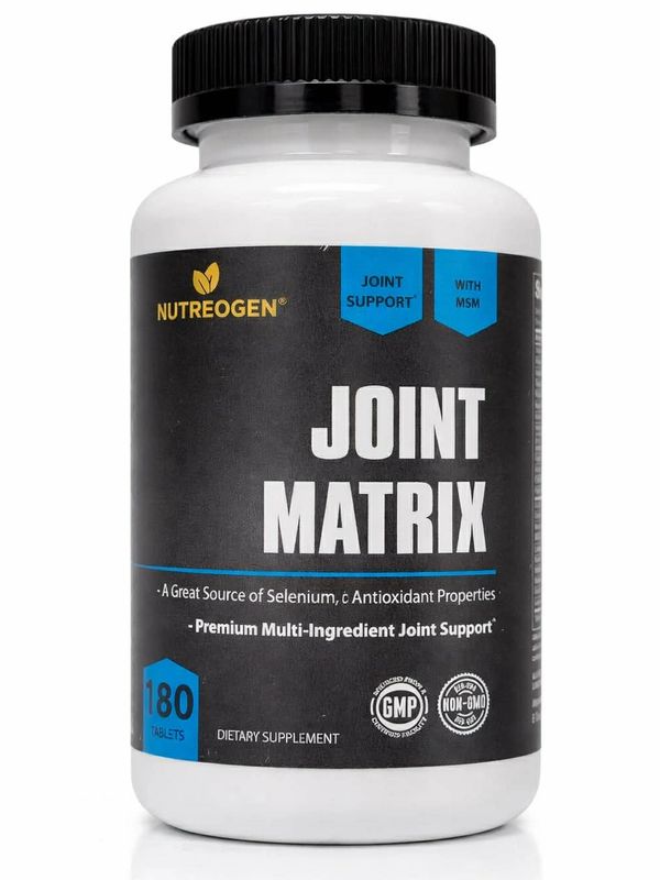 Nutreogen Joint Matrix dietary supplement for joint support with 180 tablets.