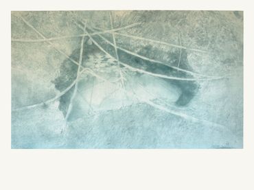 Well, 152.3x91.3cm, dye on cloth, 2026