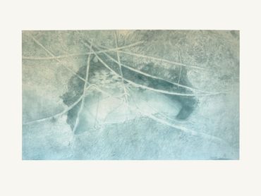 Well, 152.3x91.3cm, dye on cloth, 2026