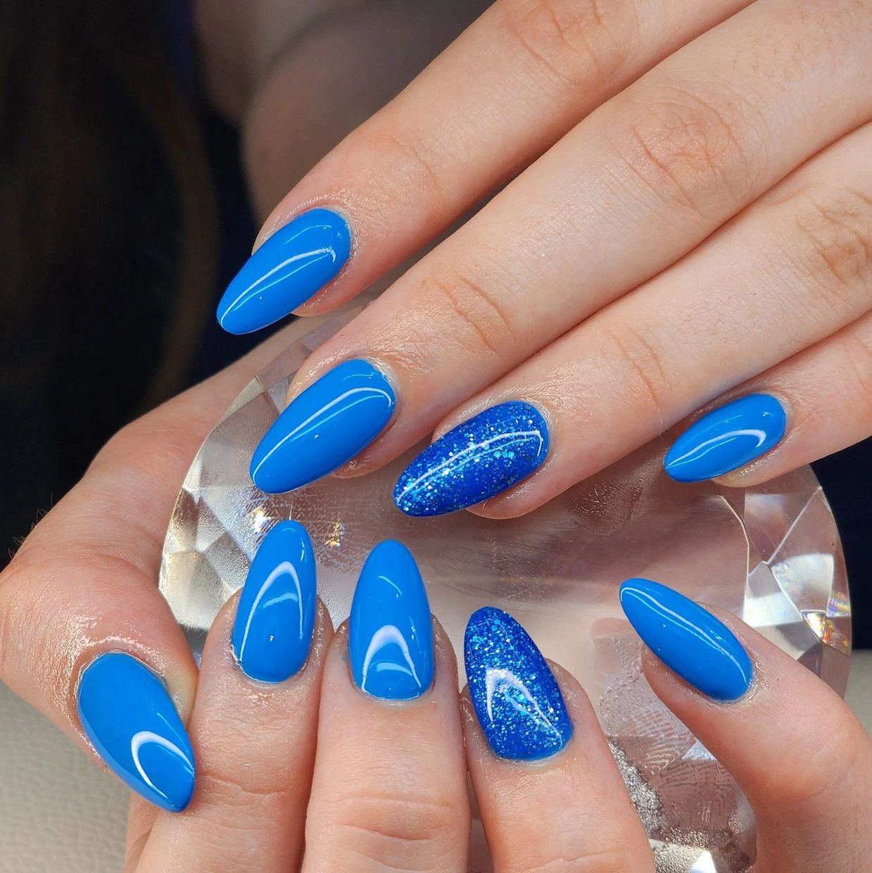 Beautifully polished nails at Aqua Salon & Day Spa, a luxury nail salon in Islamorada, Florida