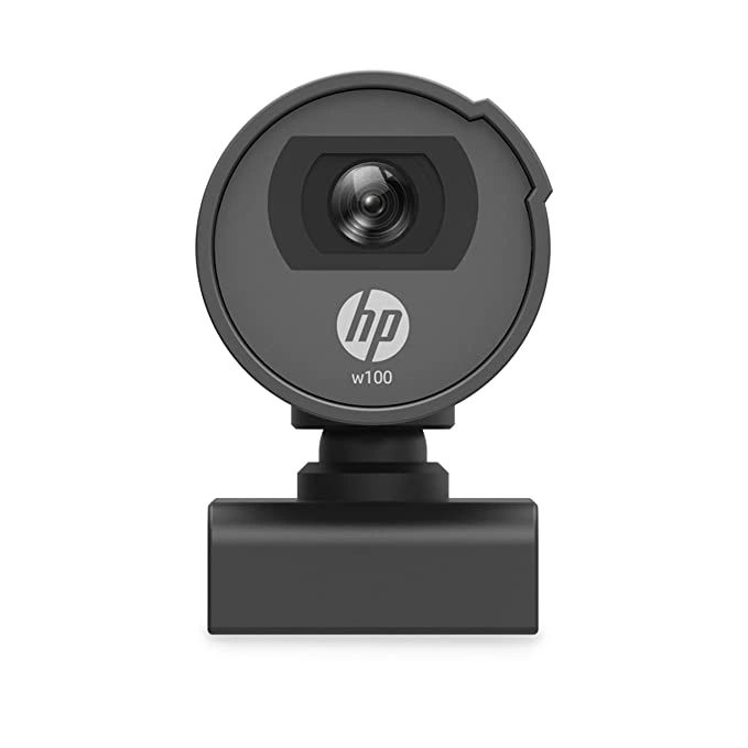 HP w100 480P 30 FPS Digital Webcam with Built-in Mic, Plug and Play Setup,  Wide-