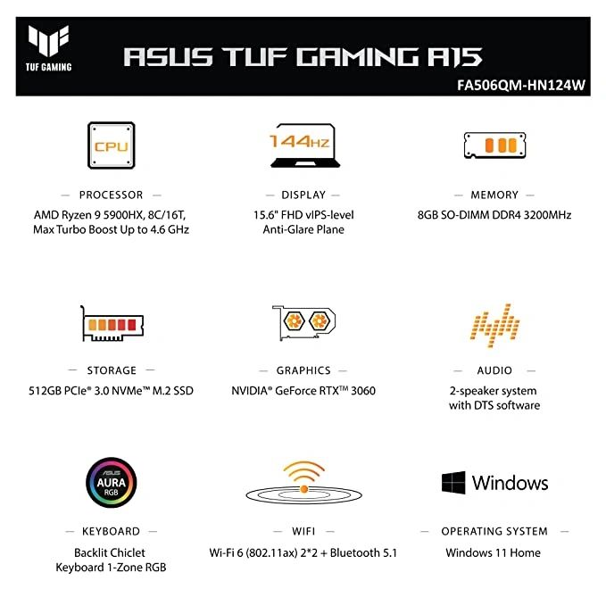 ASUS TUF Gaming A15, 15.6