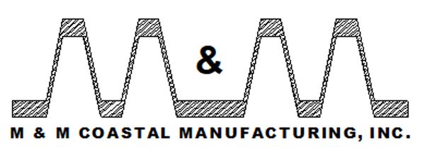 Logo of M & M Coastal Manufacturing, Inc. with stylized M shapes.