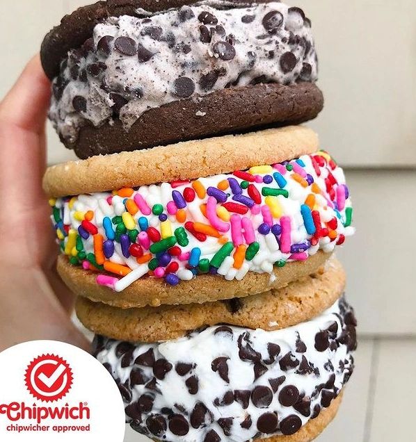 Stacked Chipwich™ Ice Cream Sandwiches - Cookies & Cream, Birthday Cake & Original Chocolate Chip