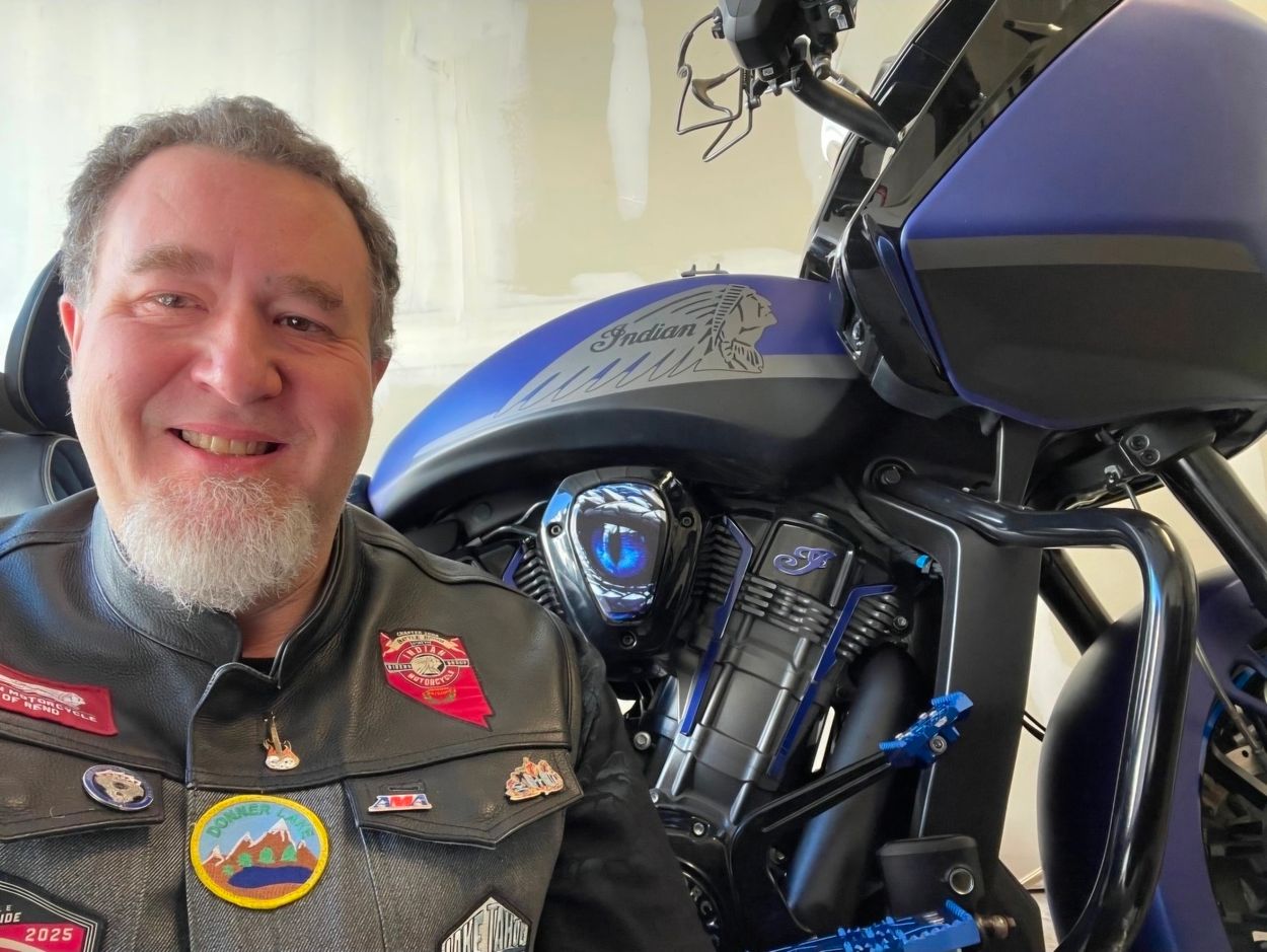 Drew and his new 2024 Indian Challenger