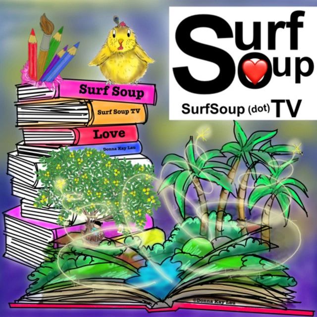 Surf Soup publishing book and podcast logos 