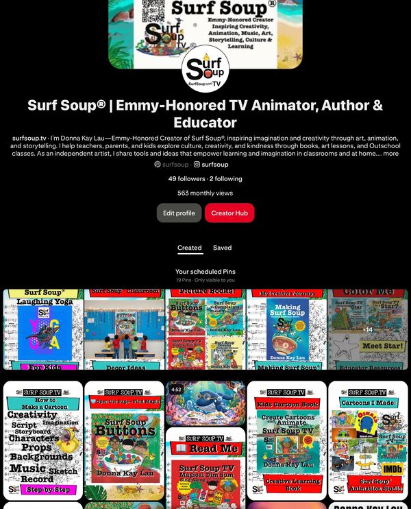 Pinterest surf Soup account