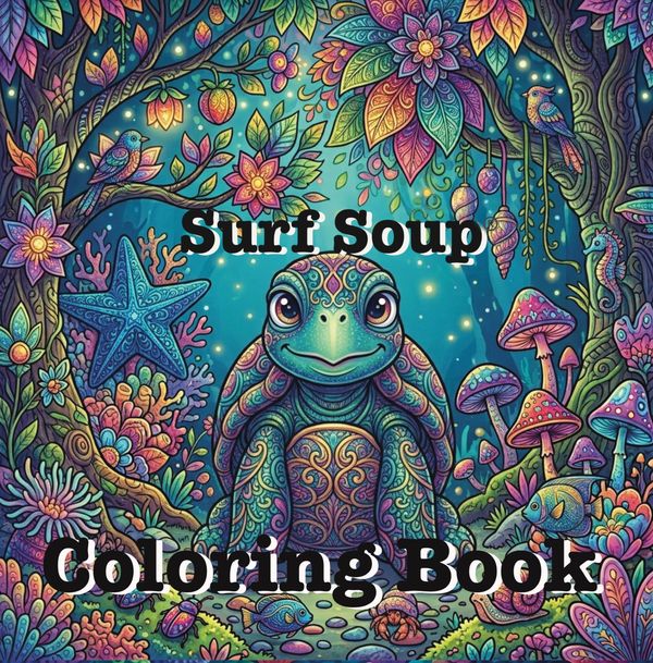 Surf soup coloring book turtle