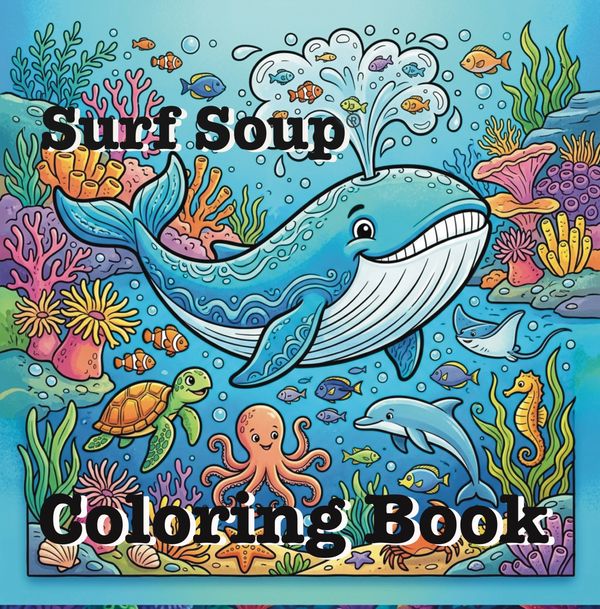Surf soup coloring book Wanda the wha