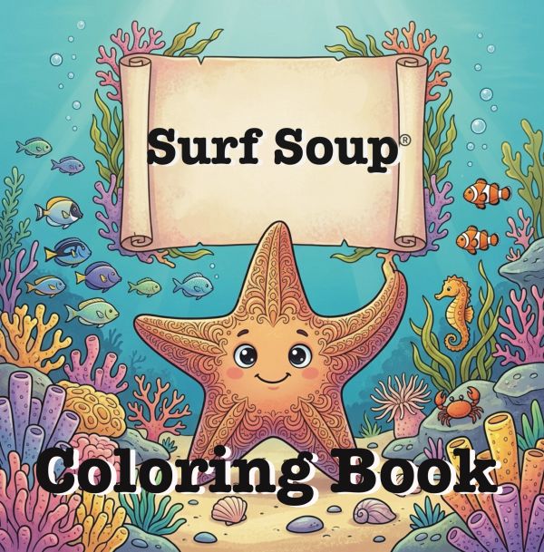 Surf soup coloring book star fish star