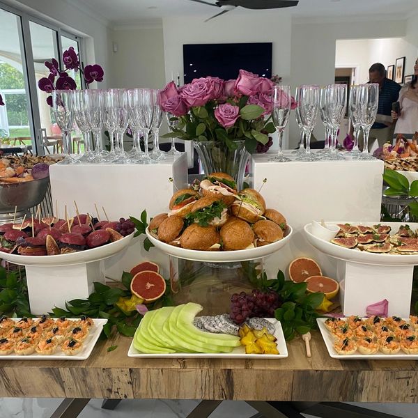 Photo of amazing food setup from V&P Events Event in West Palm Beach, FL