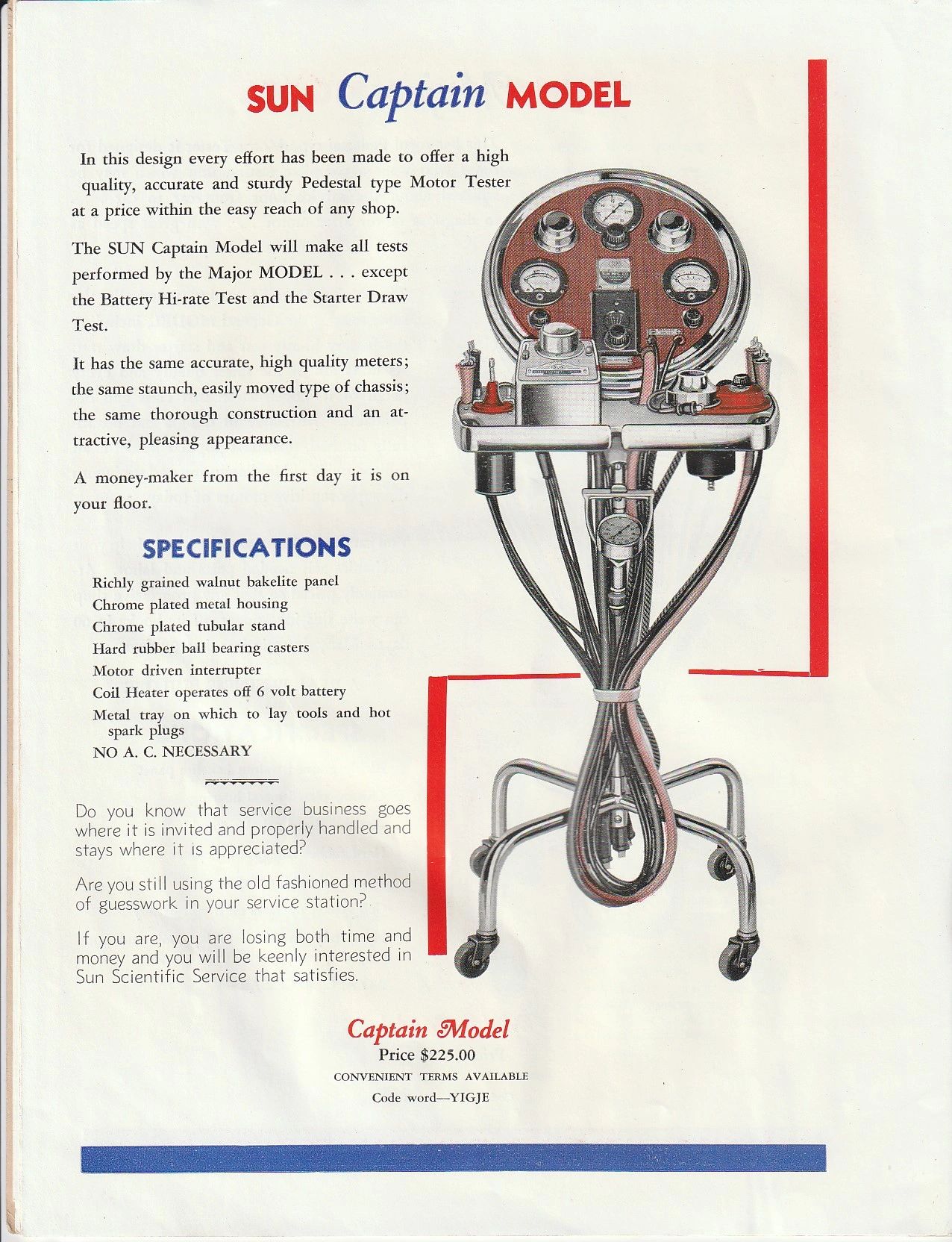 Sun Electric Instruments Sun Electric Corporation: History and Evolution -1931 to 1970s