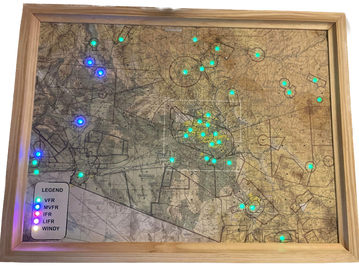 METAR led Section Map WIFI - Arizona Sectional