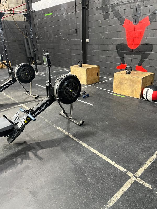 Gym set up ready for clients