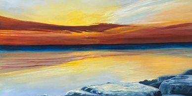 Painting Landscape Sunsets