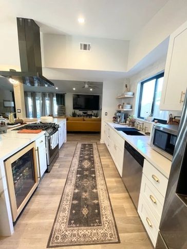 Kitchen counter remodel, open kitchen island