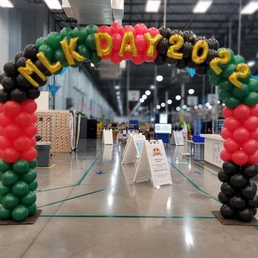 MLK balloon Garland