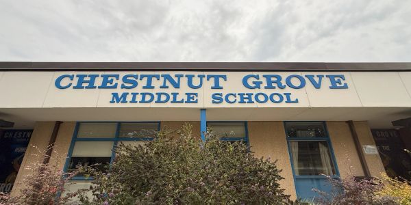 Chestnut Grove Middle School building exterior.