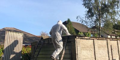 Asbestos garage roof removal 
