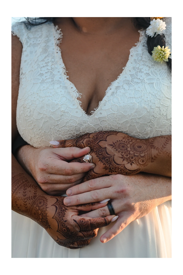 Bridal henna in the Catskill Mountains, dark henna stain, henna artist in the Catskills
