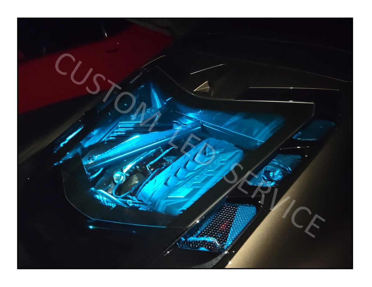 C8 CORVETTE RGB ENGINE BAY LIGHTING KIT (RECHARGEABLE LITHIUM BATTERY PACK)