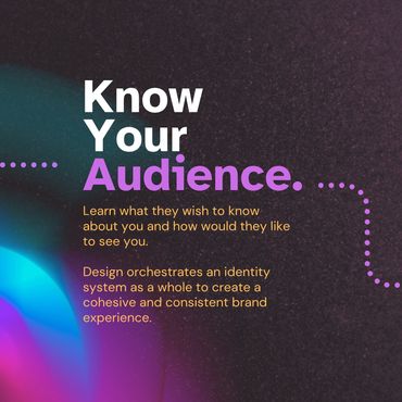 Inspirational quote on knowing your audience for brand identity.