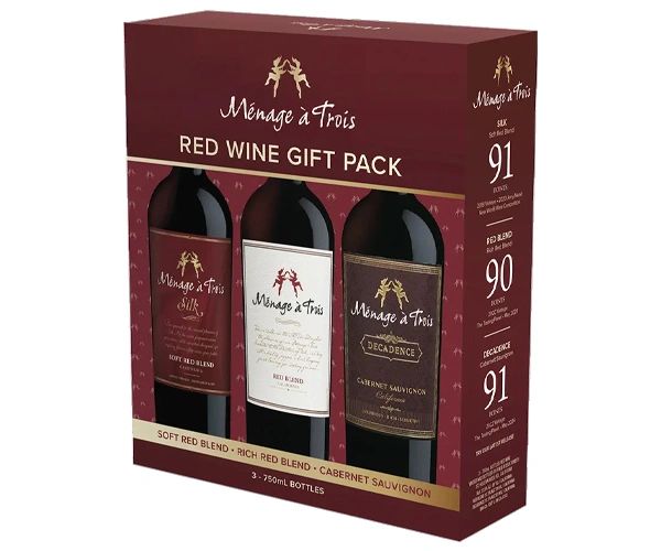 MENAGE A TROIS RED WINE VARIETY 3PACK 750ML