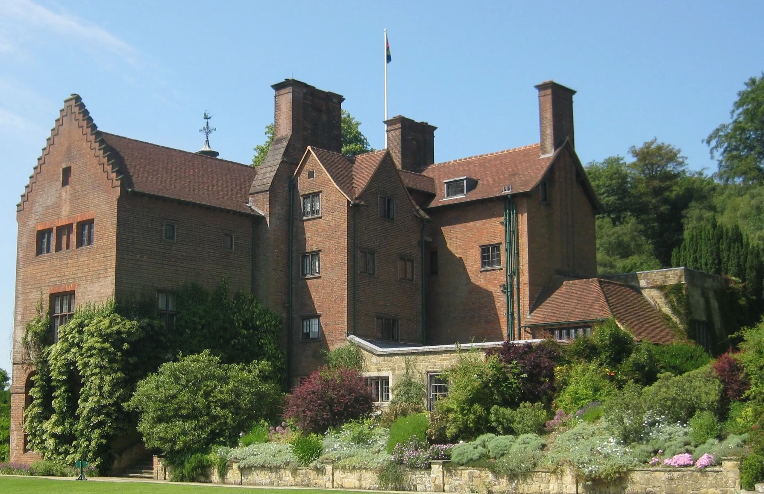 Chartwell House from terrace, north east view