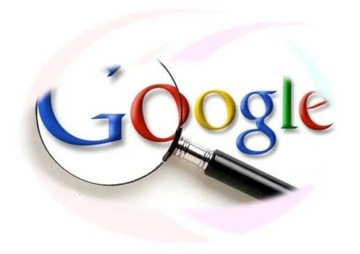 Google logo with a magnifying glass highlighting the first 'o'.