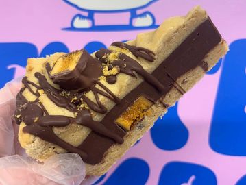 Crunchie cookie pie. Stuffed with milk chocolate